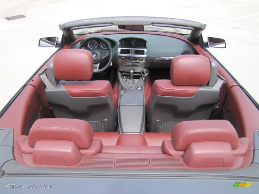 Chateau Red Interior 2004 BMW 6 Series 645i Convertible Photo #70308482