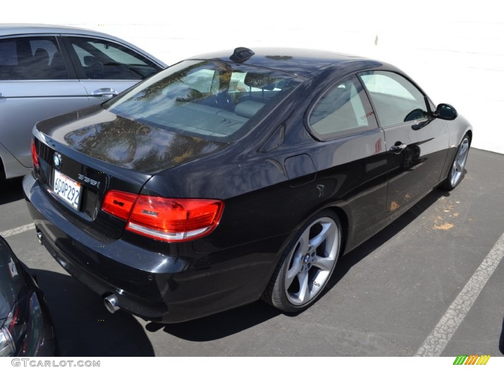 2009 3 Series 335i Coupe - Black Sapphire Metallic / Black photo #3