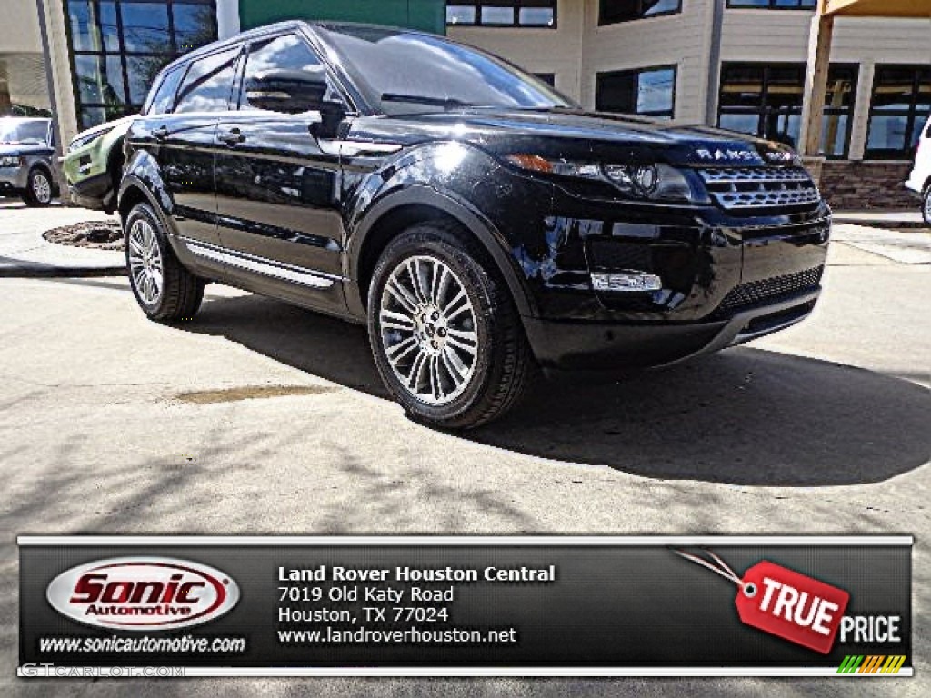 2012 Range Rover Evoque Prestige - Sumatra Black Metallic / Almond/Espresso photo #1