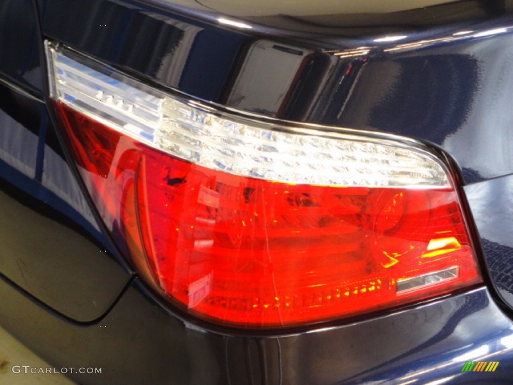 2010 5 Series 528i xDrive Sedan - Monaco Blue Metallic / Cream Beige Dakota Leather photo #29