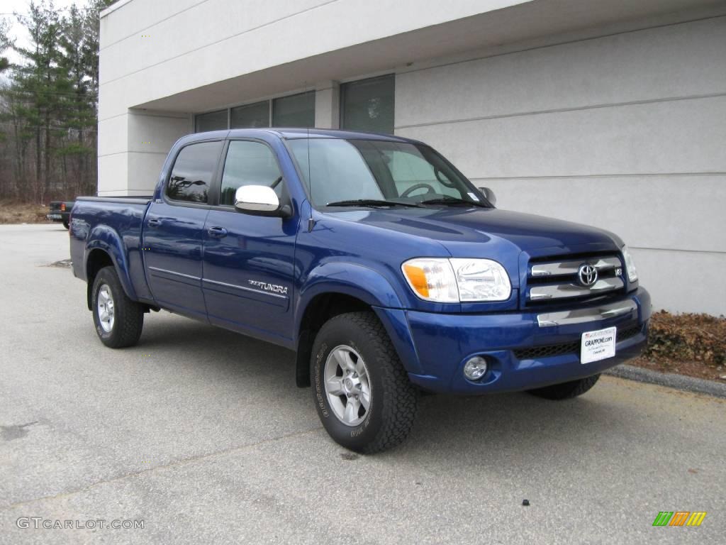 2006 Tundra SR5 Double Cab 4x4 - Spectra Blue Mica / Dark Gray photo #1