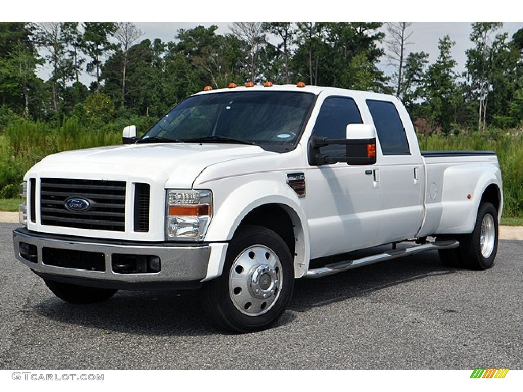 2008 F350 Super Duty FX4 Crew Cab 4x4 Dually - Oxford White / Black photo #1