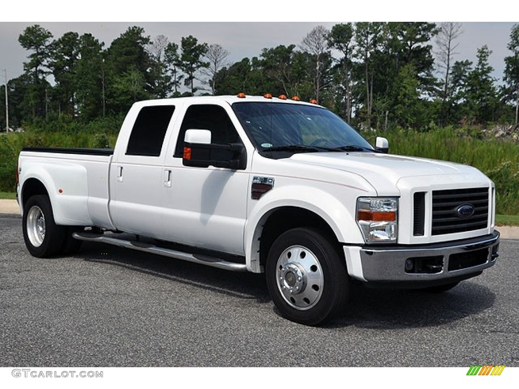 Oxford White 2008 Ford F350 Super Duty FX4 Crew Cab 4x4 Dually Exterior Photo #70311294