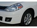 2012 Fresh Powder White Nissan Versa 1.8 S Hatchback  photo #3