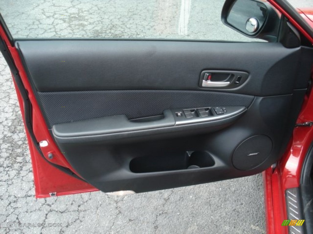 2006 Mazda MAZDA6 MAZDASPEED6 Sport Black Door Panel Photo #70312962