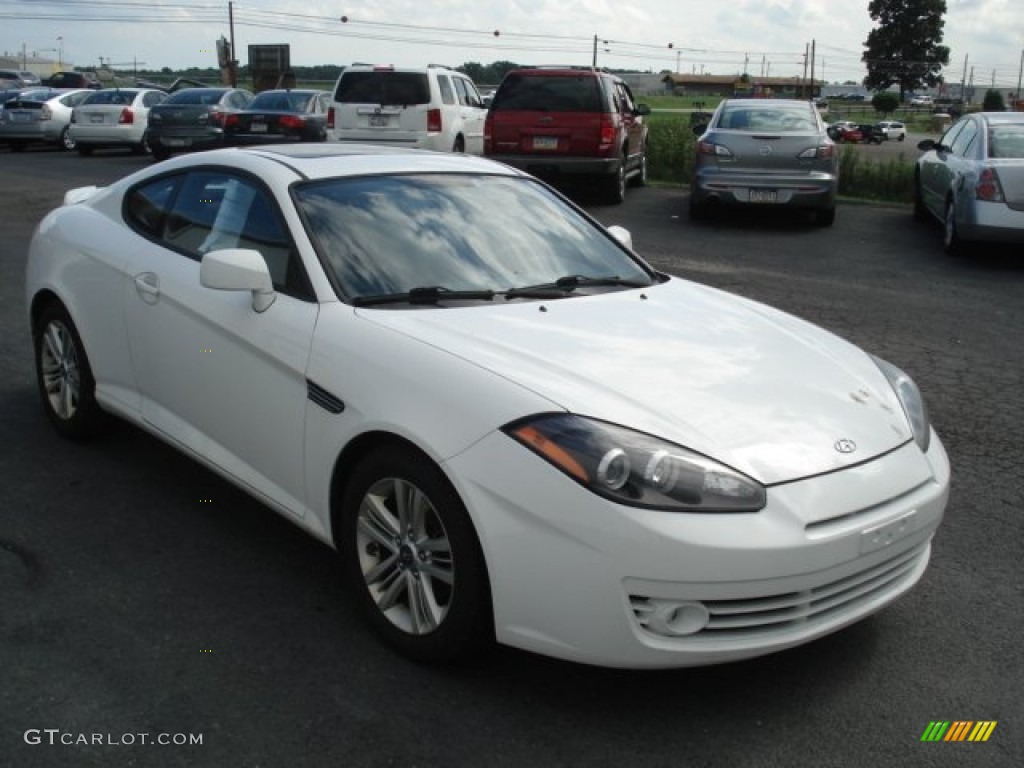 2007 Tiburon GS - Captiva White / Black photo #4