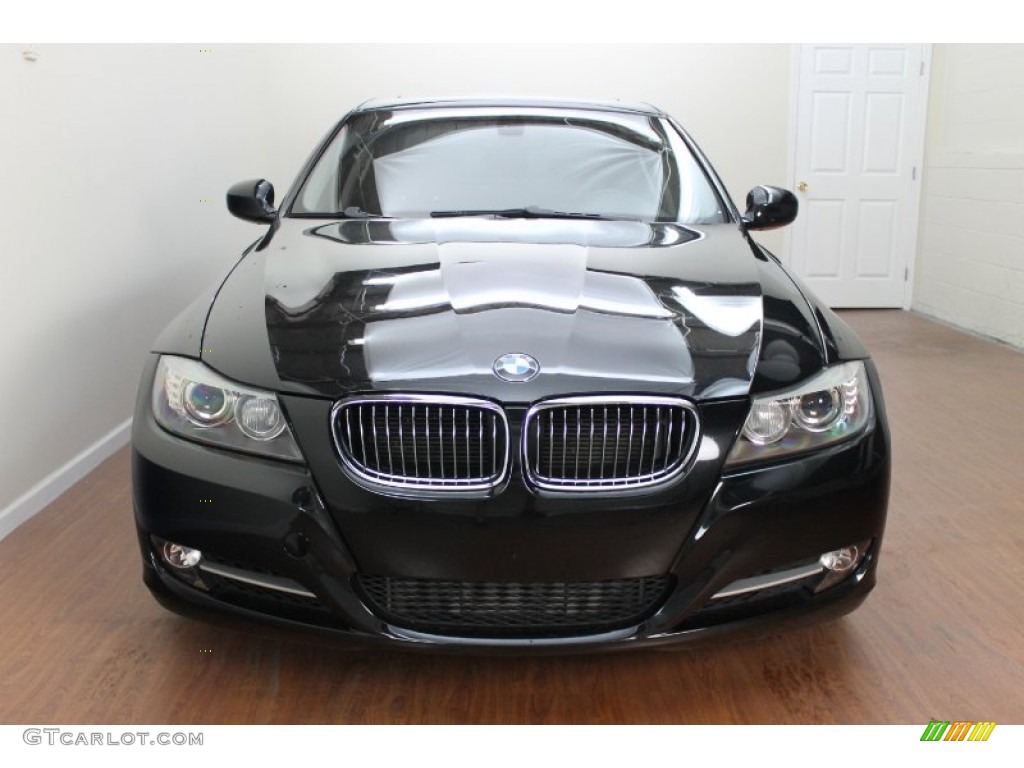 2009 3 Series 335i Sedan - Black Sapphire Metallic / Black photo #8