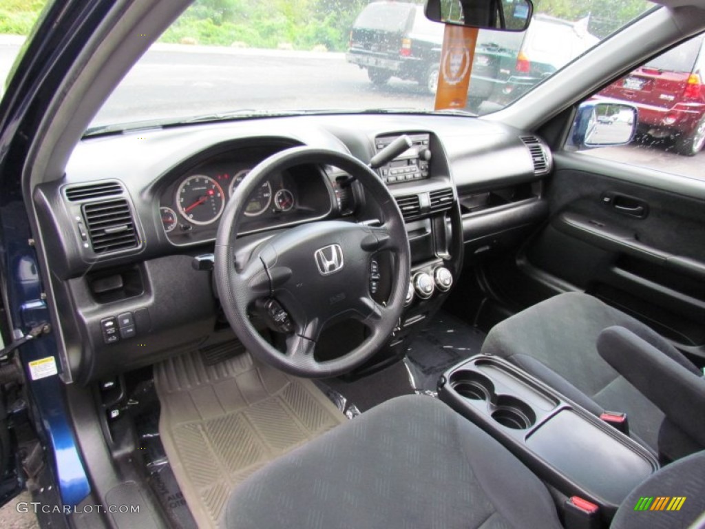 Black Interior 2005 Honda CR-V EX 4WD Photo #70315608