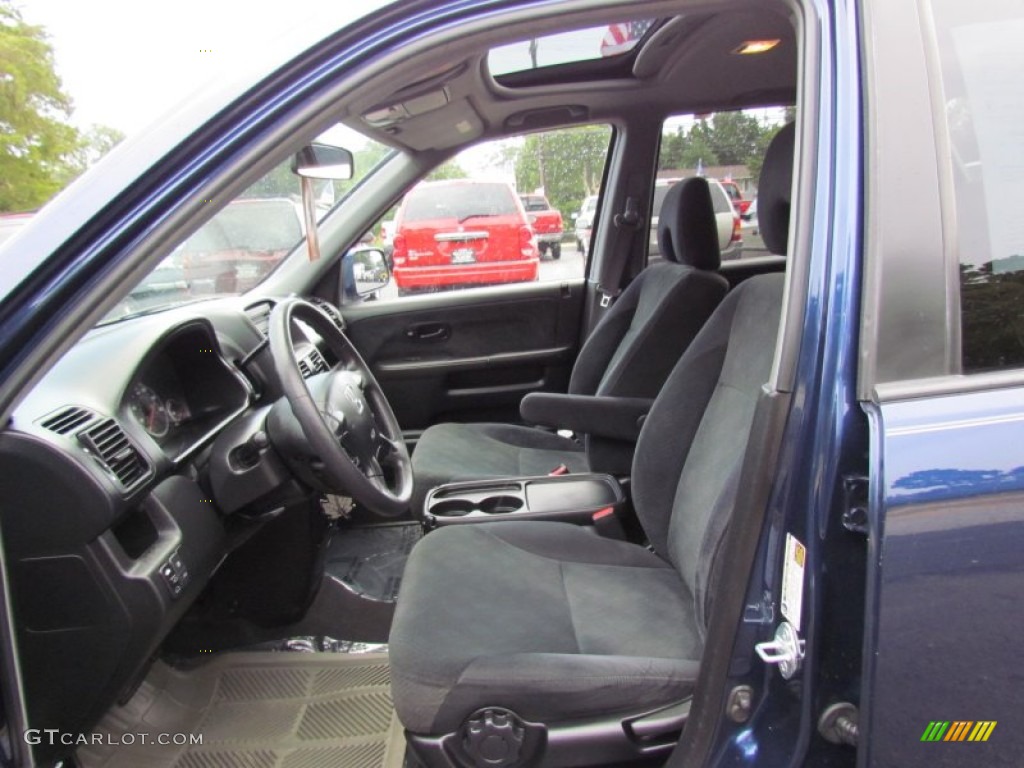 Black Interior 2005 Honda CR-V EX 4WD Photo #70315617