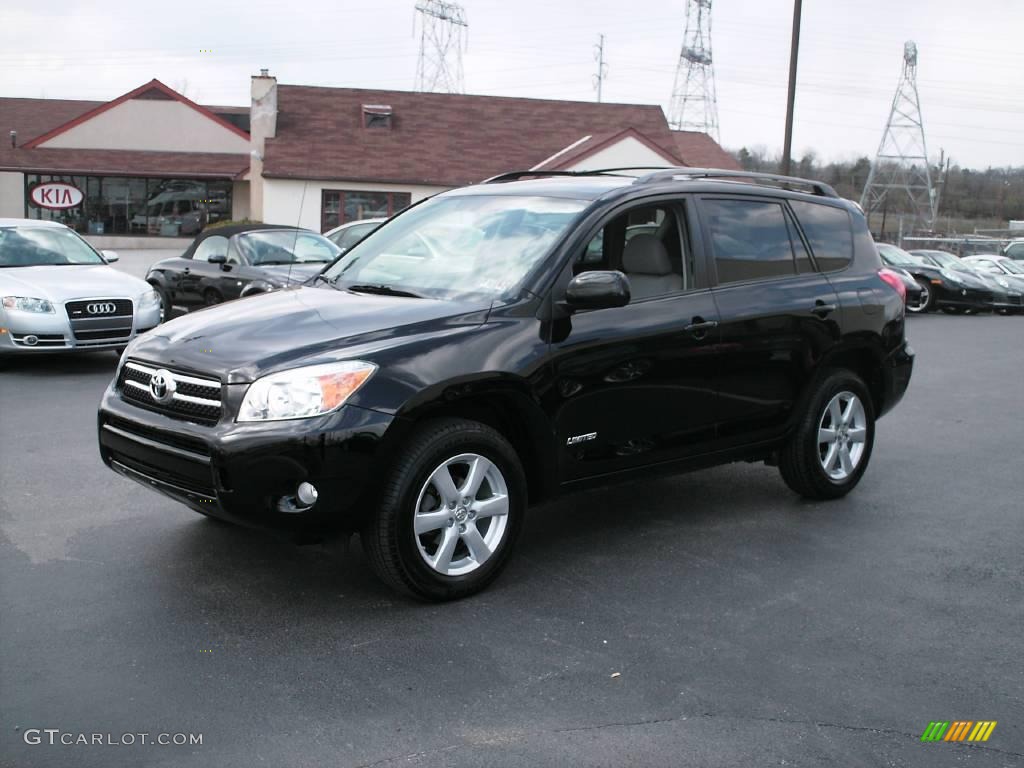 2007 RAV4 Limited 4WD - Black / Ash Gray photo #1