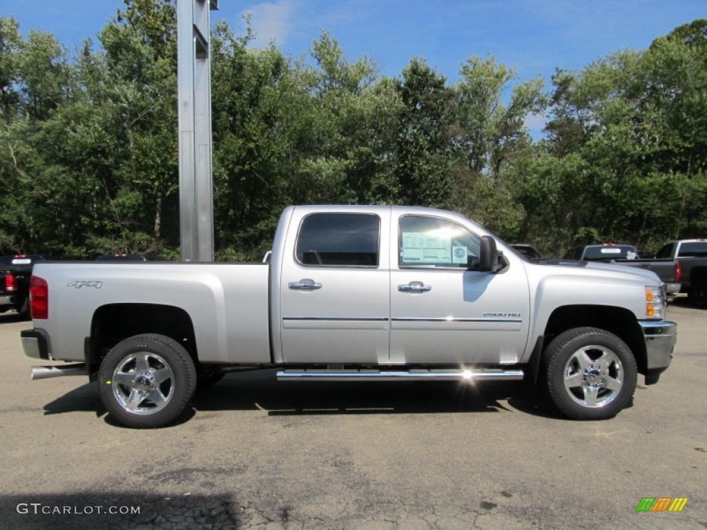 Silver Ice Metallic 2013 Chevrolet Silverado 2500HD LT Crew Cab 4x4 Exterior Photo #70317036