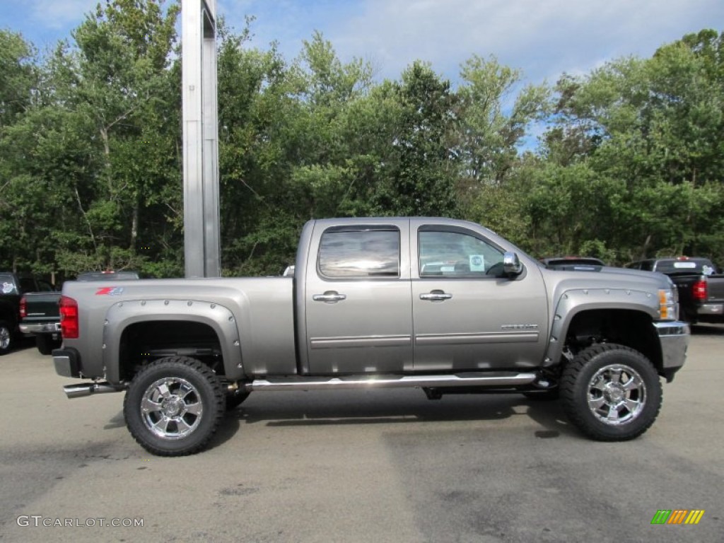 Graystone Metallic 2013 Chevrolet Silverado 2500HD LT Crew Cab 4x4 Exterior Photo #70317207