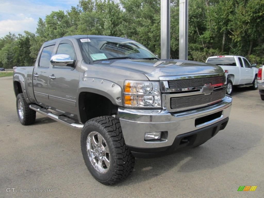 Graystone Metallic 2013 Chevrolet Silverado 2500HD LT Crew Cab 4x4 Exterior Photo #70317216