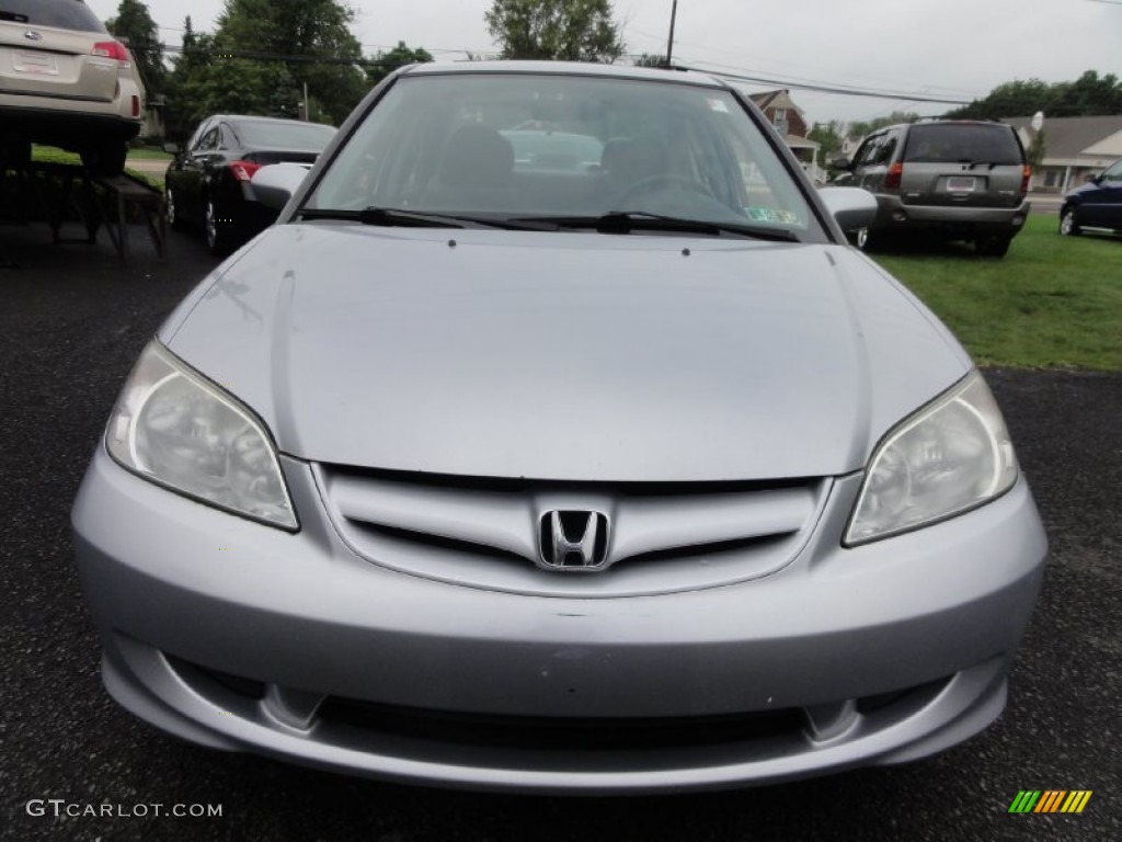 2005 Civic EX Sedan - Satin Silver Metallic / Gray photo #3