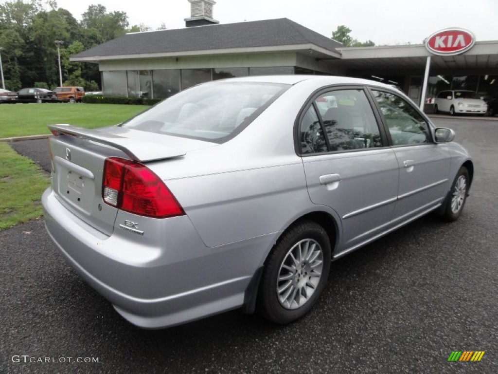2005 Civic EX Sedan - Satin Silver Metallic / Gray photo #6