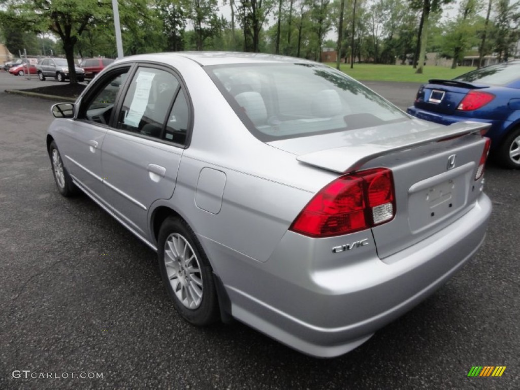 2005 Civic EX Sedan - Satin Silver Metallic / Gray photo #8