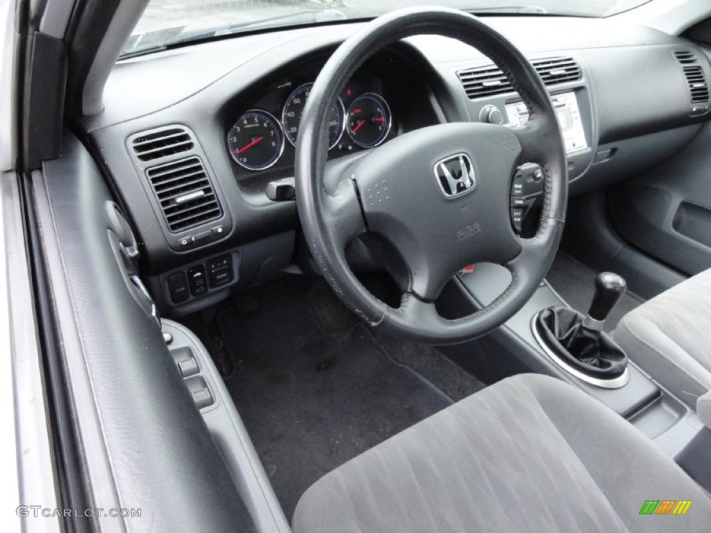 Gray Interior 2005 Honda Civic Ex Sedan Photo 70318506