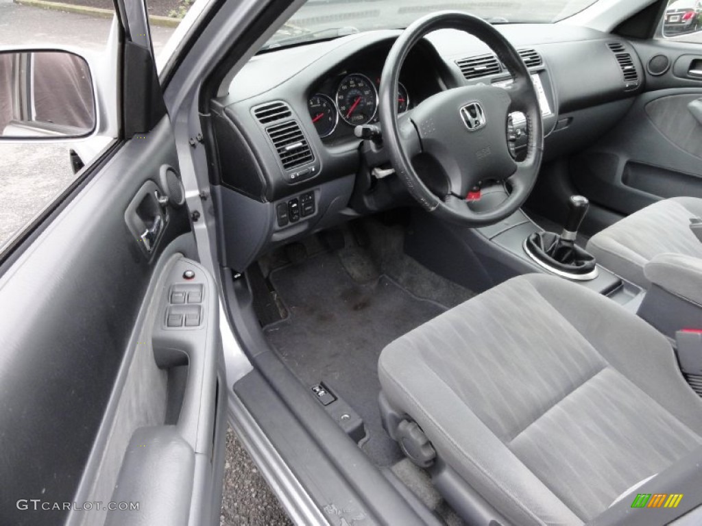Gray Interior 2005 Honda Civic Ex Sedan Photo 70318515