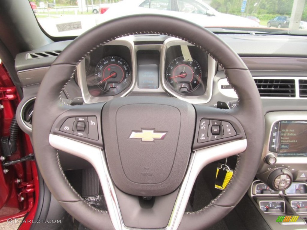 2013 Chevrolet Camaro LT/RS Convertible Black Steering Wheel Photo #70318527