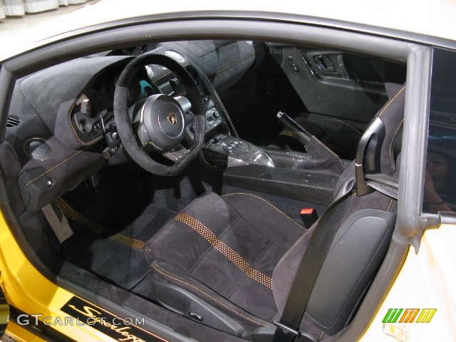 Black Interior 2008 Lamborghini Gallardo Superleggera Photo #703187