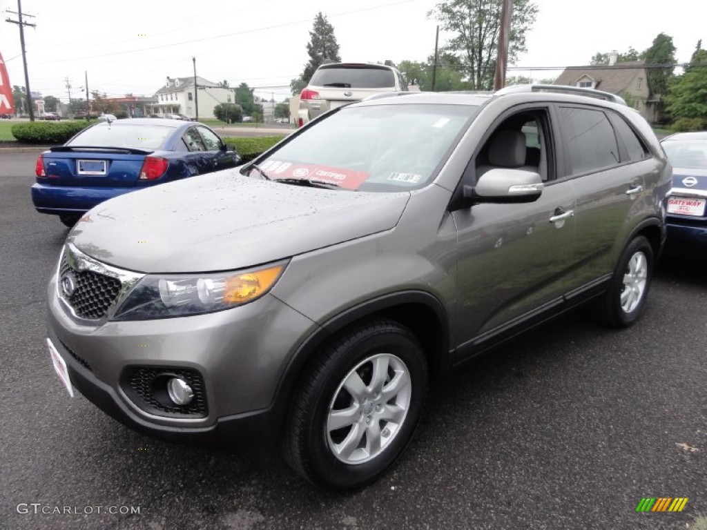 Titanium Silver 2012 Kia Sorento LX V6 Exterior Photo #70318662