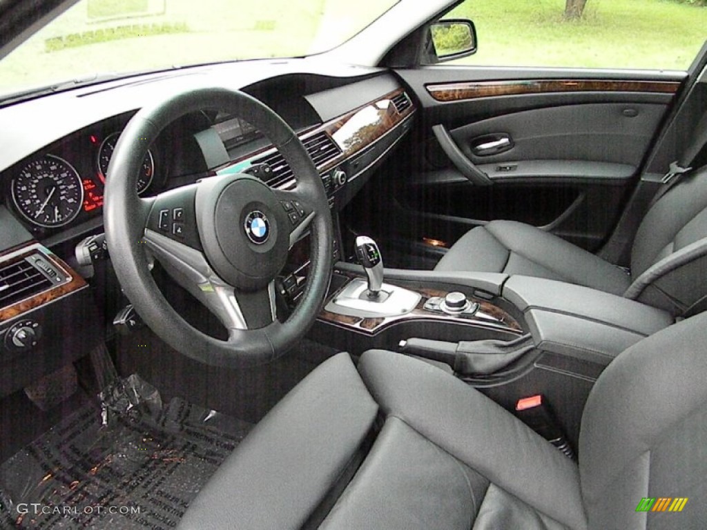 Black Interior 2009 BMW 5 Series 535xi Sedan Photo #70318806