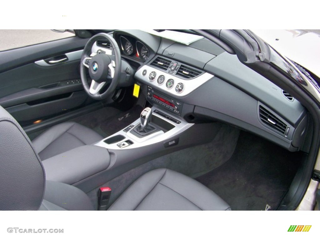 2009 BMW Z4 sDrive35i Roadster Black Kansas Leather Dashboard Photo #70319262