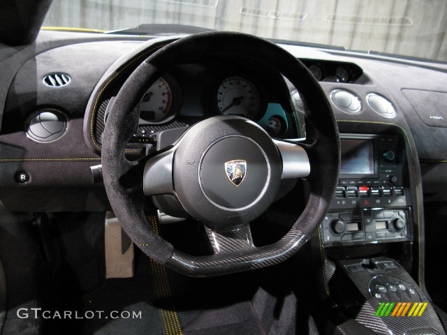 2008 Lamborghini Gallardo Superleggera Black Steering Wheel Photo #703194
