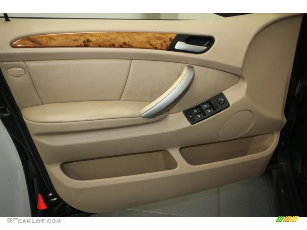 2003 BMW X5 3.0i Beige Door Panel Photo #70319862