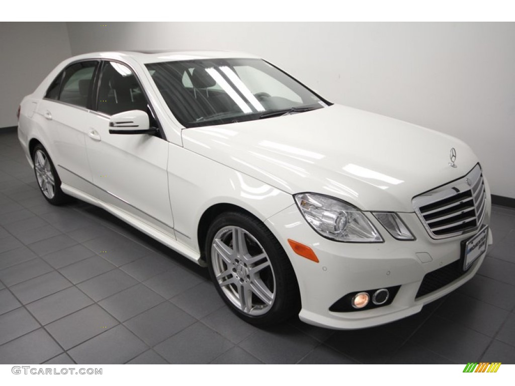 2010 E 550 Sedan - Arctic White / Ash Gray photo #8