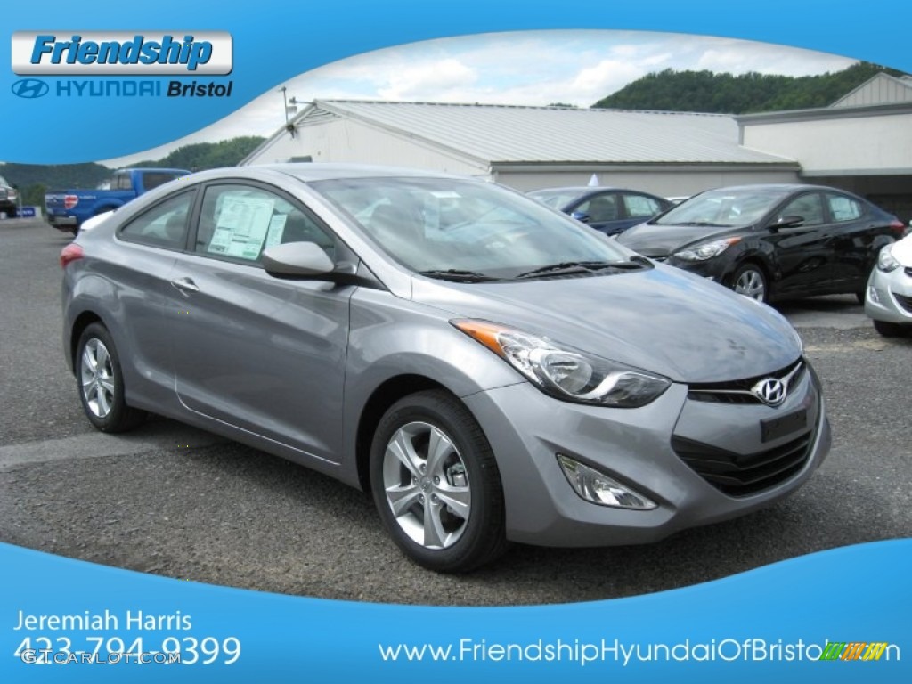 2013 Elantra Coupe GS - Titanium Gray Metallic / Gray photo #5