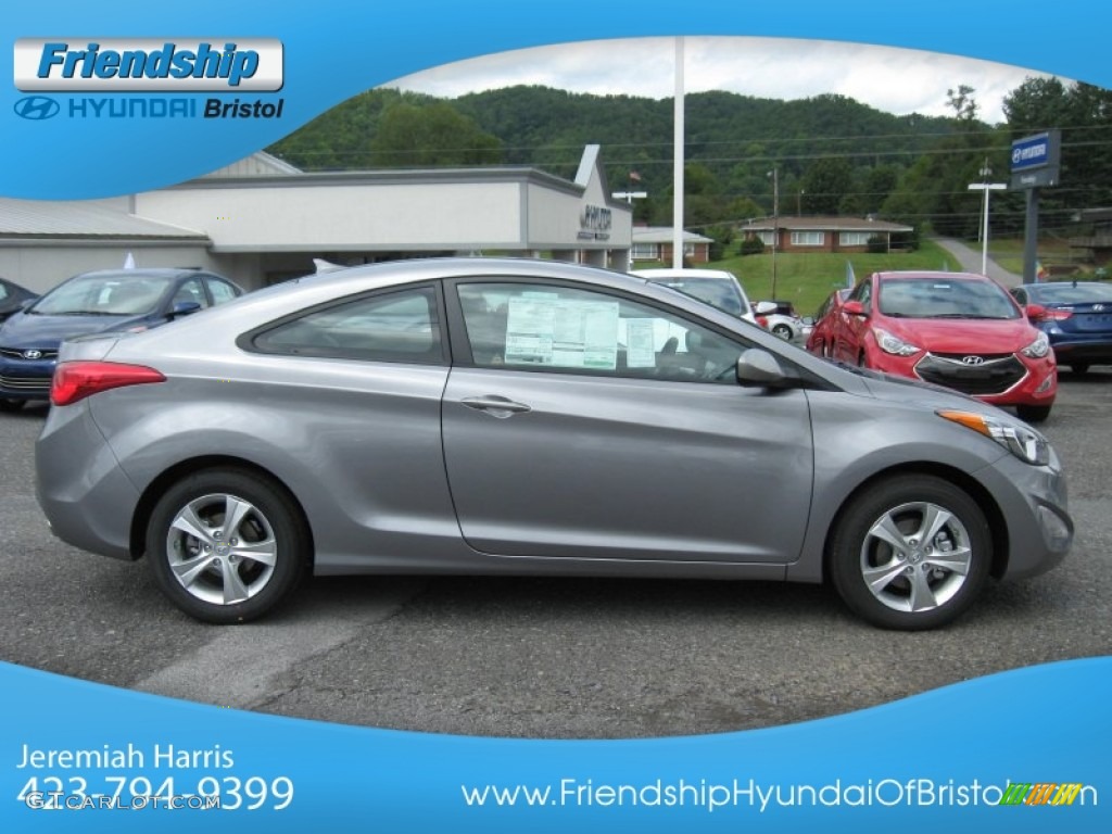 2013 Elantra Coupe GS - Titanium Gray Metallic / Gray photo #6