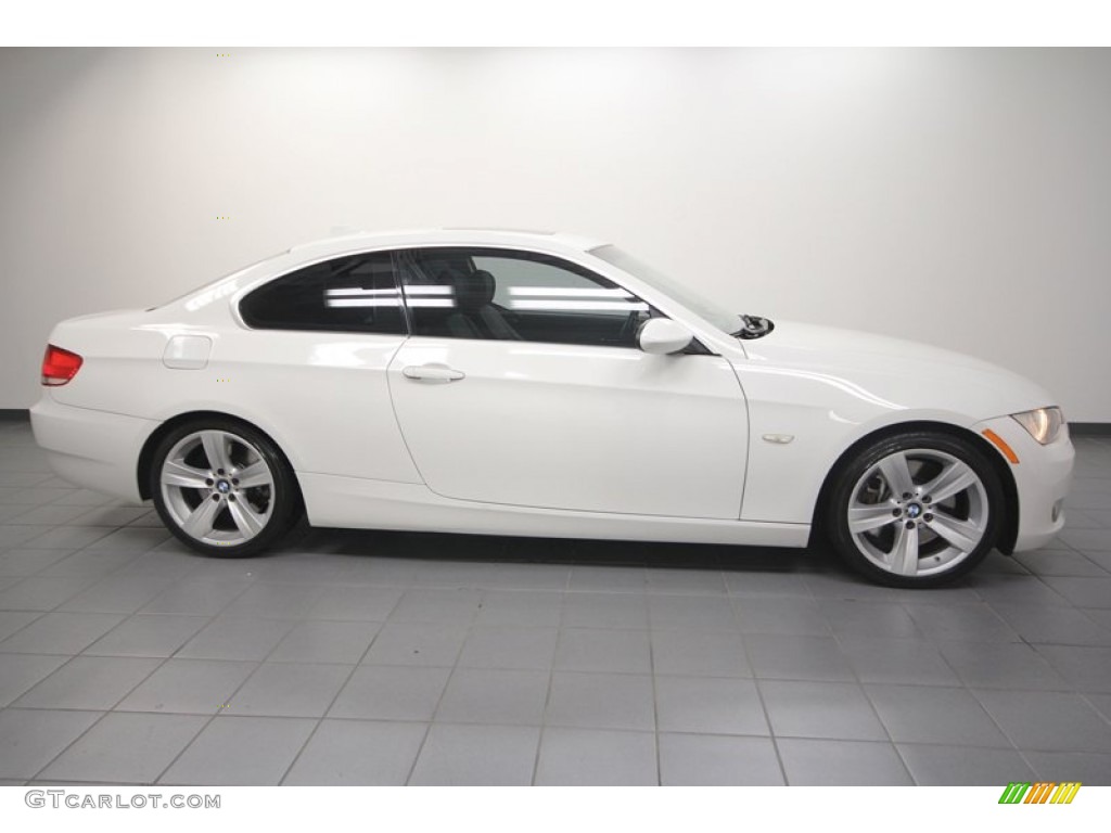 2007 3 Series 335i Coupe - Alpine White / Black photo #7