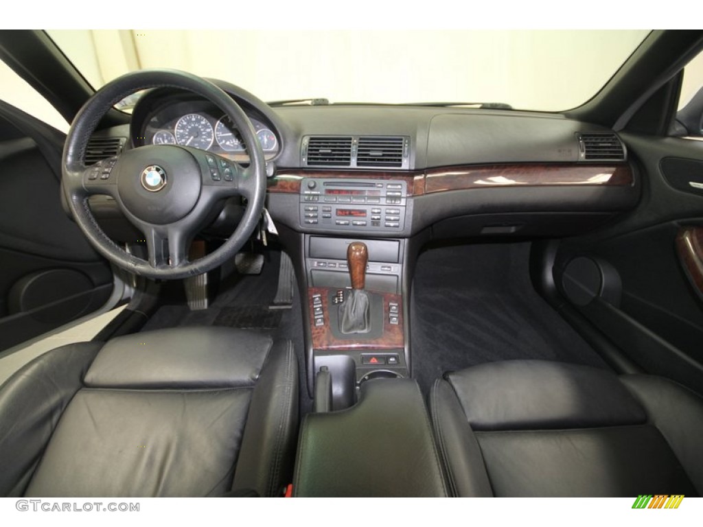 2006 BMW 3 Series 330i Convertible Black Dashboard Photo #70323480