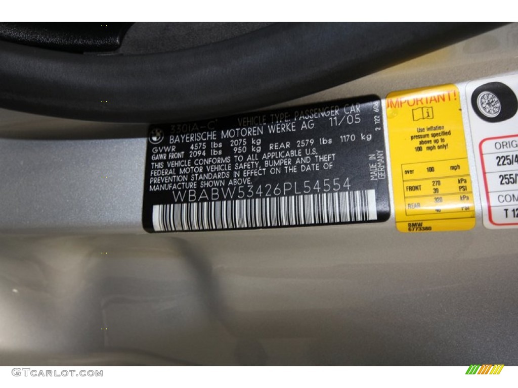2006 3 Series 330i Convertible - Titanium Silver Metallic / Black photo #13