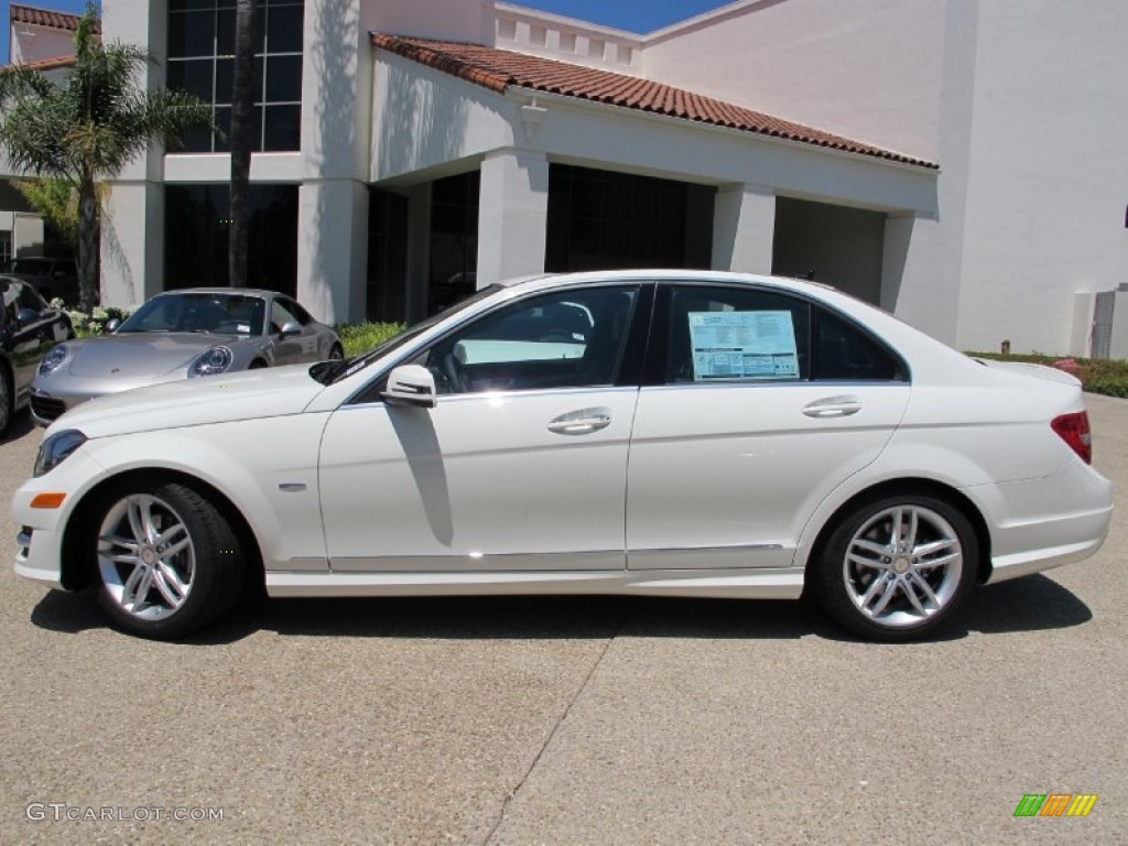 Arctic White 2012 Mercedes-Benz C 250 Sport Exterior Photo #70323876