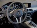 2012 Mercedes-Benz C Black Interior Steering Wheel Photo
