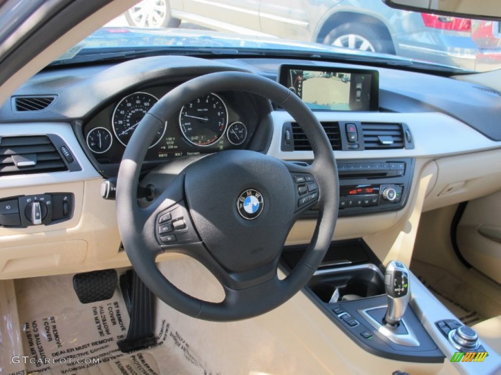 2013 BMW 3 Series 328i Sedan Venetian Beige Dashboard Photo #70324122
