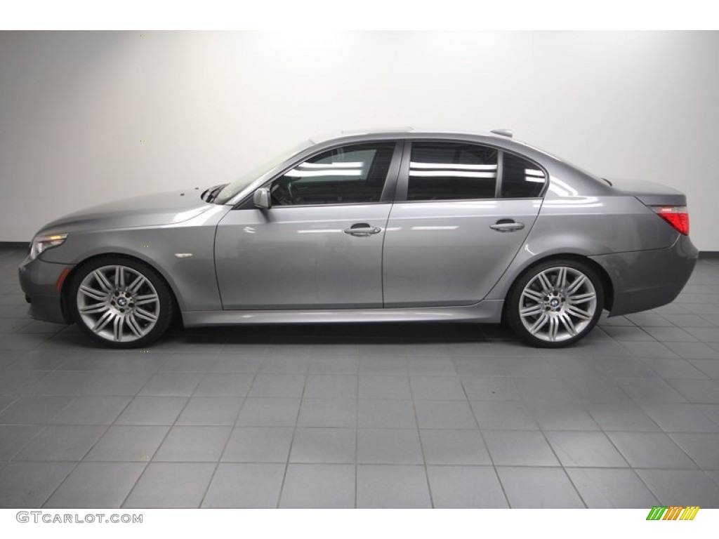 Space Grey Metallic 2008 BMW 5 Series 550i Sedan Exterior Photo #70324125