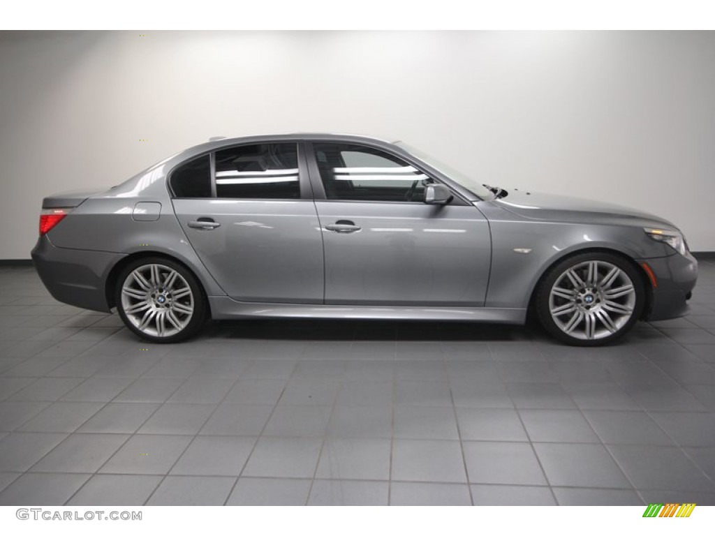 Space Grey Metallic 2008 BMW 5 Series 550i Sedan Exterior Photo #70324161