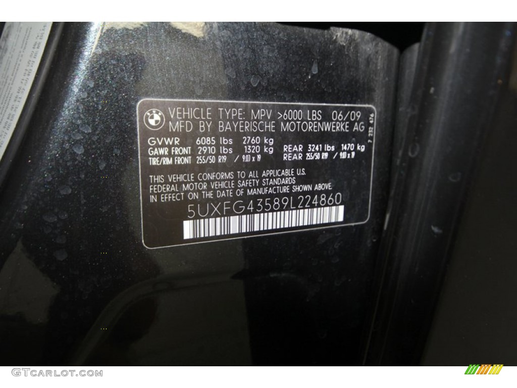 2009 X6 xDrive35i - Black Sapphire Metallic / Black Nevada Leather photo #13