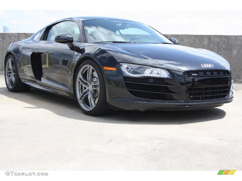 Phantom Black Pearl Effect 2012 Audi R8 5.2 FSI quattro Exterior Photo #70326341