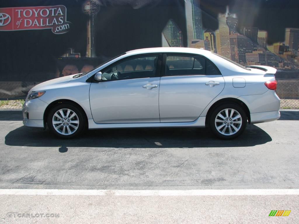 2009 Corolla S - Classic Silver Metallic / Dark Charcoal photo #1