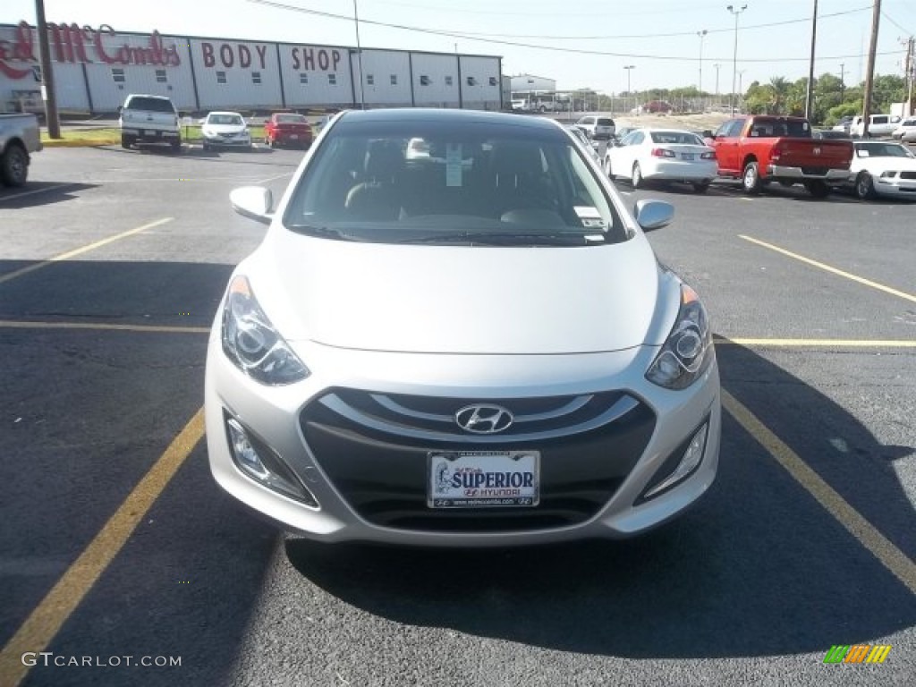 2013 Elantra GT - Shimmering Air Silver / Black photo #1