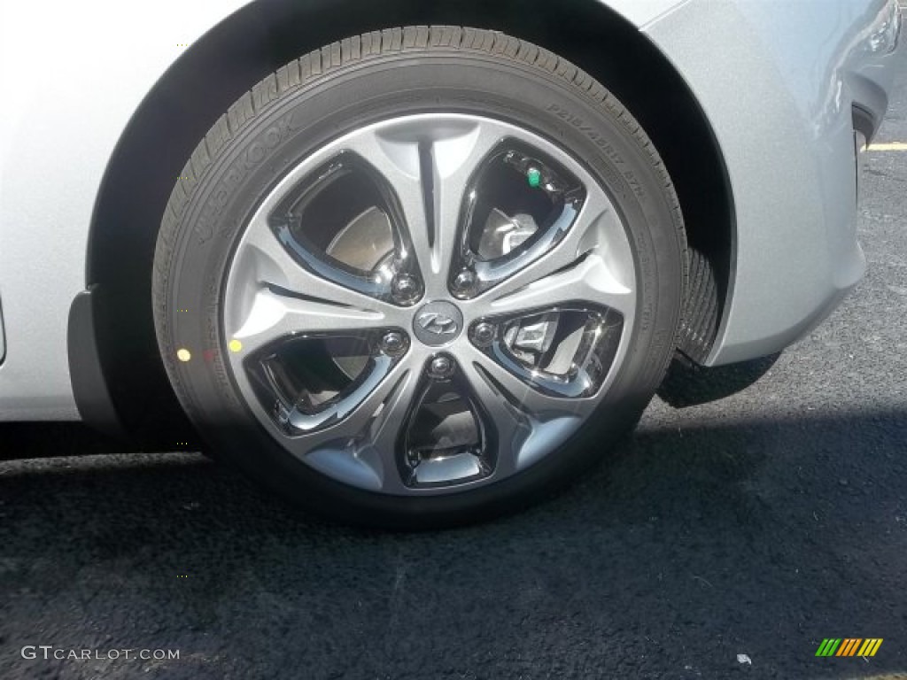 2013 Elantra GT - Shimmering Air Silver / Black photo #8
