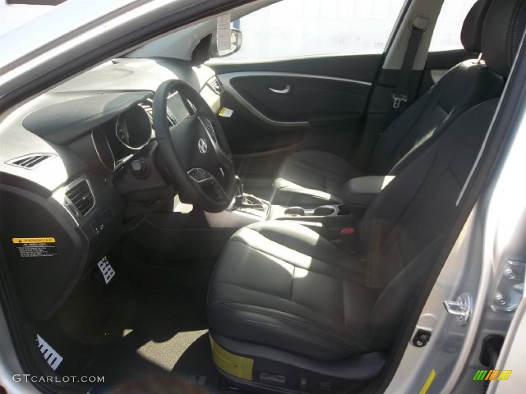 2013 Elantra GT - Shimmering Air Silver / Black photo #11