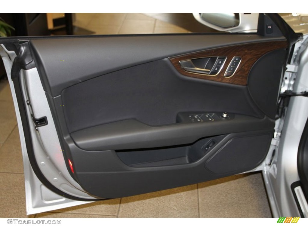 2013 Audi A7 3.0T quattro Premium Plus Black Door Panel Photo #70326798
