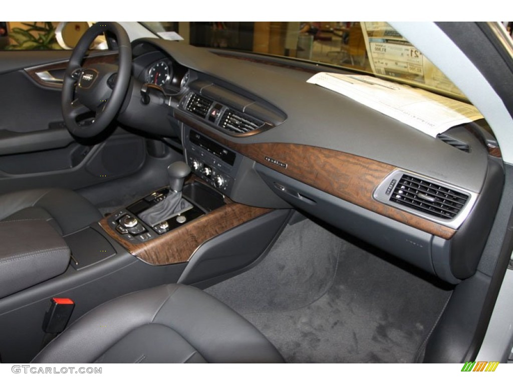 2013 Audi A7 3.0T quattro Premium Plus Black Dashboard Photo #70326897