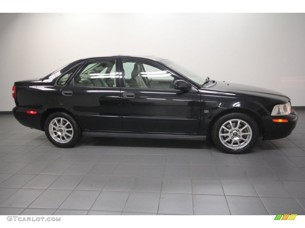 2004 S40 1.9T - Black Sapphire Metallic / Light Taupe photo #7