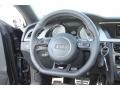 Black/Lunar Silver 2013 Audi S5 3.0 TFSI quattro Coupe Steering Wheel